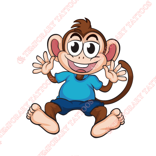 Monkey Customize Temporary Tattoos Stickers NO.8648